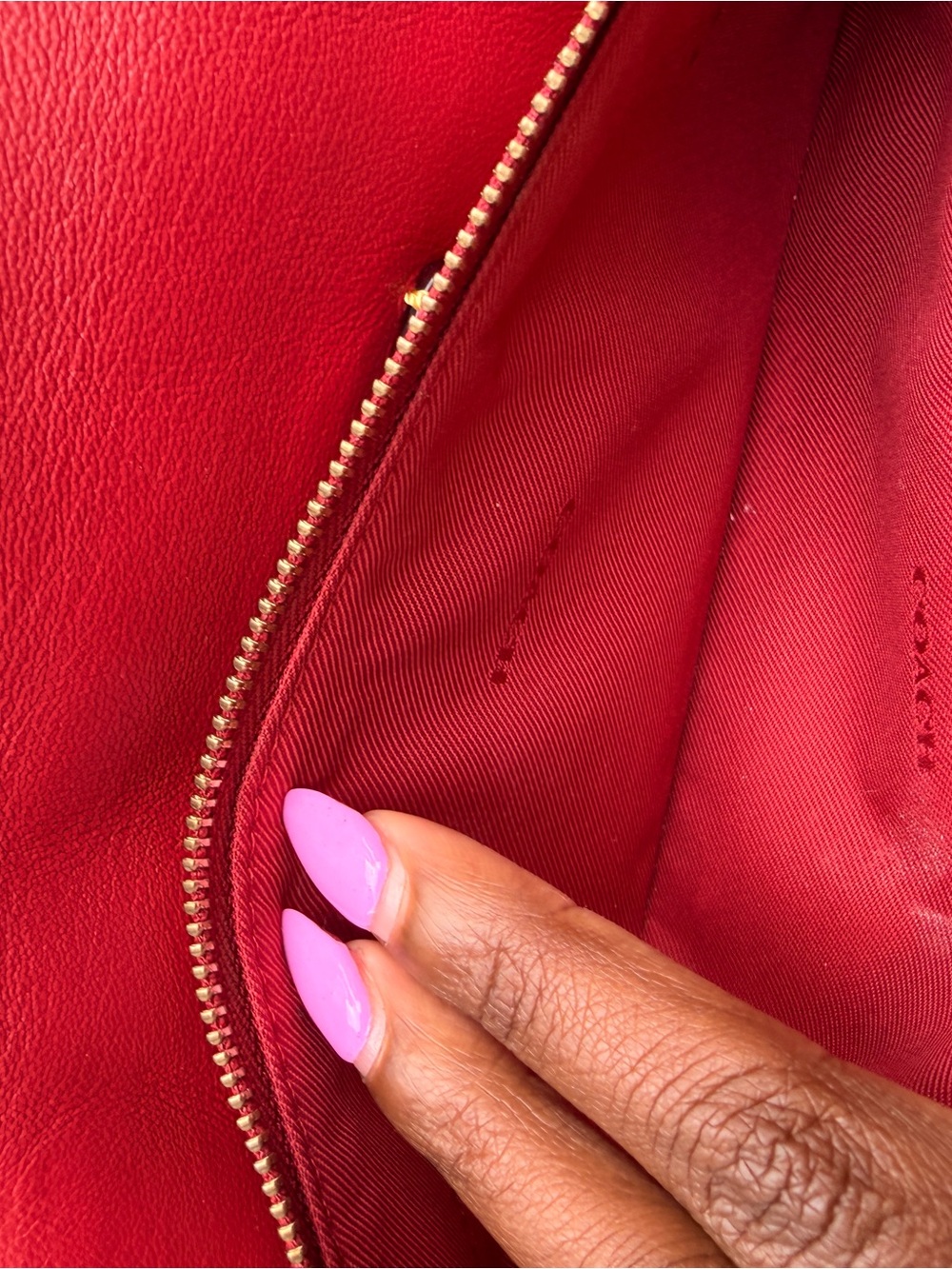 Coach Red Leather Mini Shoulder Bag with 'C' Hardware - Picture 8 of 9